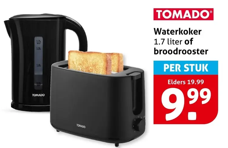 Aanbieding: Waterkoker of broodrooster