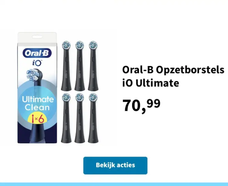 Aanbieding: Opzetborstels iO Ultimate