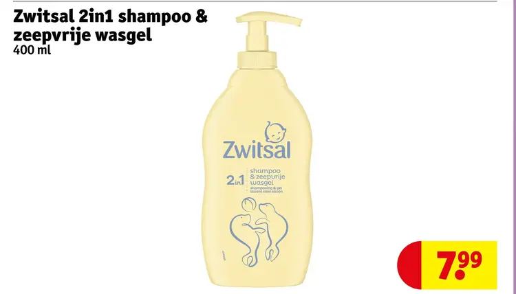 Aanbieding: 2in1 shampoo & zeepvrije wasgel