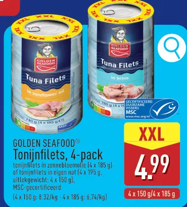 Promotie: Tonijnfilets, 4-pack