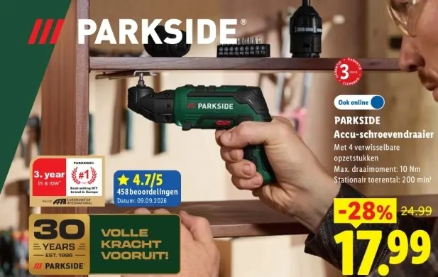 Aanbieding: Accu-schroevendraaier