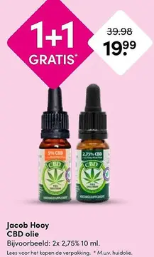 Aanbieding: Jacob Hooy CBD olie
