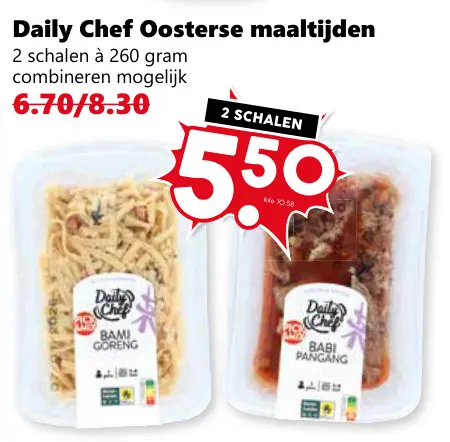 Aanbieding: Oosterse maaltijden