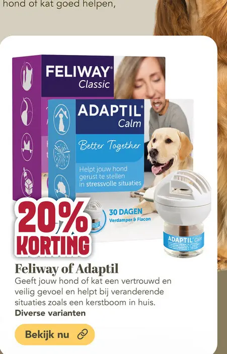 Aanbieding: Feliway or Adaptil