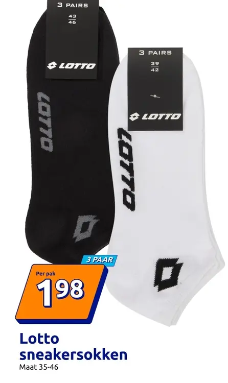 Aanbieding: Lotto sneakersokken