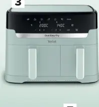 Promotie: Friteuse zonder olie Dual Easy Fry & Grill Airfryer EY905D10