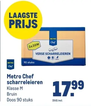 Aanbieding: Metro Chef scharreleieren