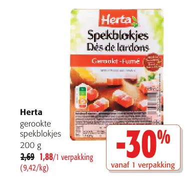 Promotie: Gerookte spekblokjes