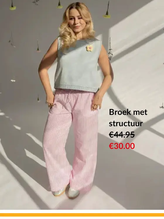 Promotie: Broek met structuur