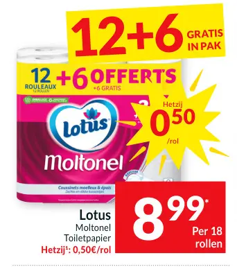 Promotie: Moltonel Toiletpapier