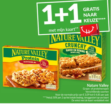 Aanbieding: Nature Valley Graan- of proteïnerepen