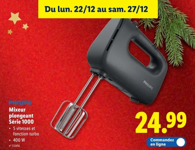 Offre: Mixeur plongeant Série 1000