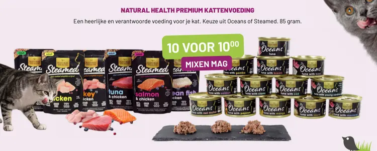 Aanbieding: Natural health premium kattenvoeding