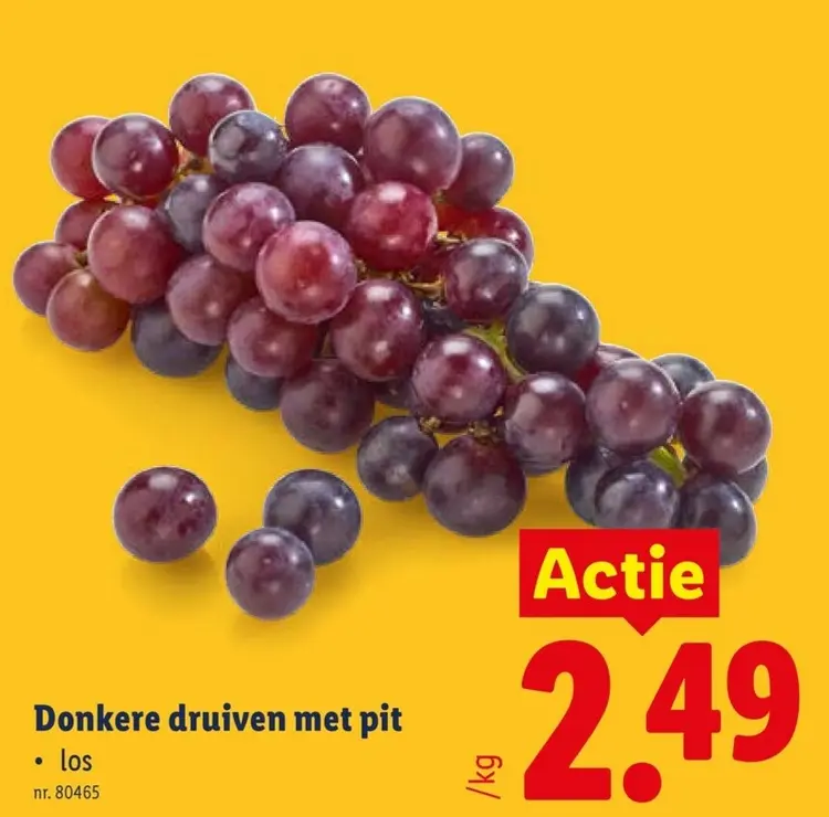 Promotie: Donkere druiven met pit