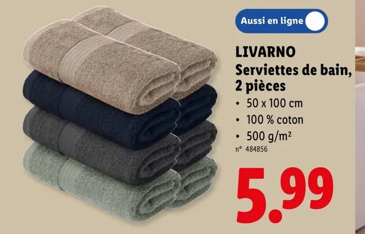 Offre: Serviettes de bain