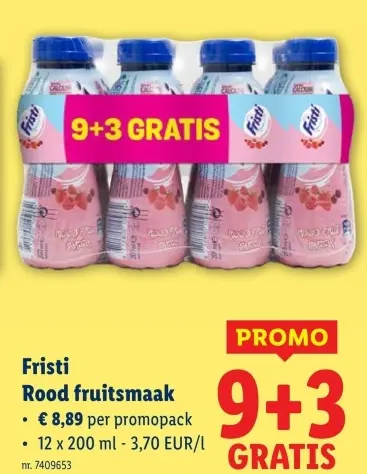 Promotie: Fristi Rood fruitsmaak