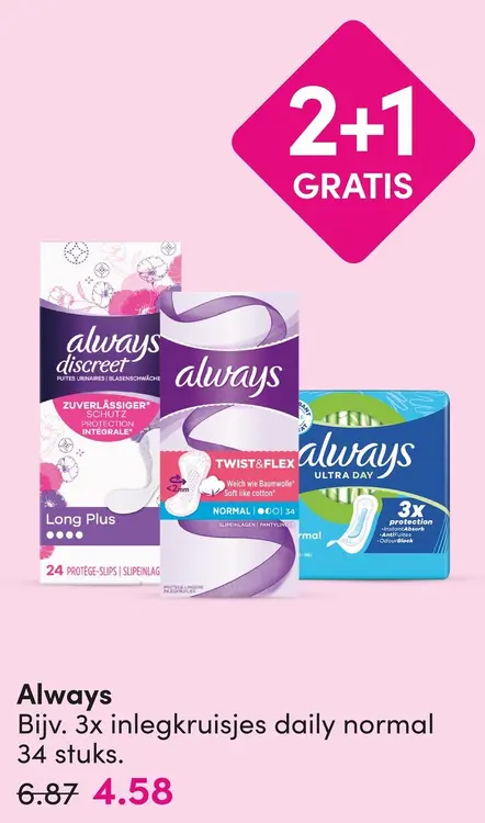 Aanbieding: Always