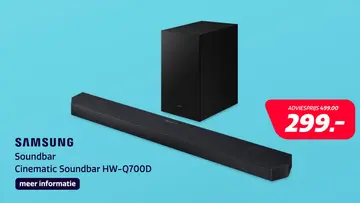 Aanbieding: Samsung Cinematic Soundbar HW-Q700D (2024)
