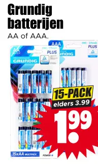 Aanbieding: Grundig batterijen