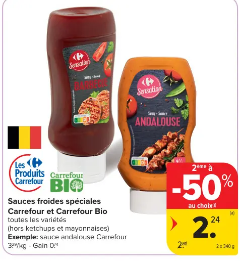 Offre: Sauces froides spéciales