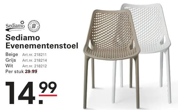 Aanbieding: Evenementenstoel