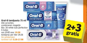 Aanbieding: Oral-B tandpasta