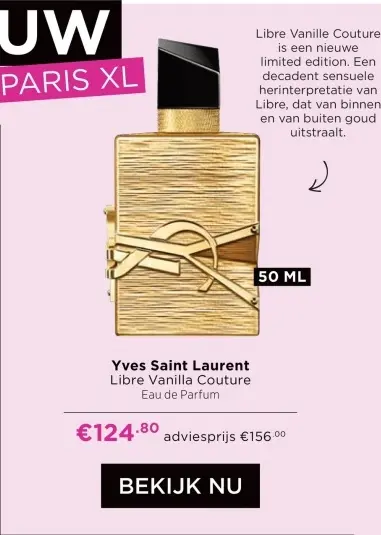 Aanbieding: Libre Vanilla Couture Eau de Parfum