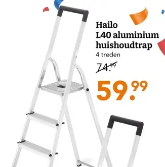 Aanbieding: L40 aluminium huishoudtrap