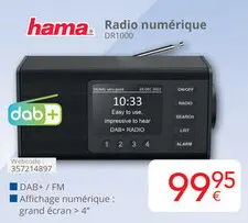 Offre: Radio numérique DR1000