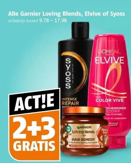 Aanbieding: Alle Garnier Loving Blends, Elvive of Syoss