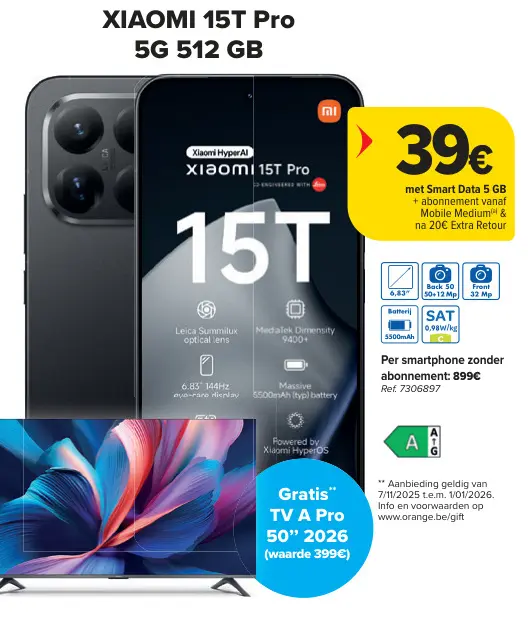 Promotie: XIAOMI 15T Pro 5G 512 GB