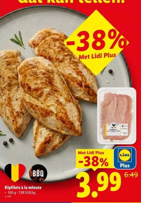 Promotie: Kipfilets à la minute