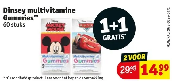 Aanbieding: Dinsey multivitamine Gummies