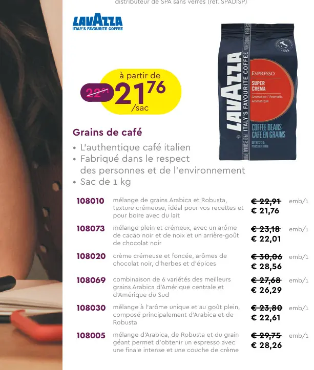 Offre: Grains de café