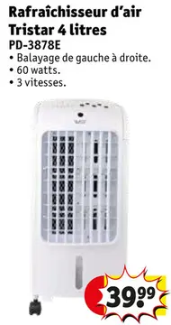 Offre: Rafraîchisseur d'air 4 litres