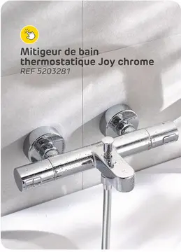Offre: Mitigeur de bain thermostatique grohe joy chrome