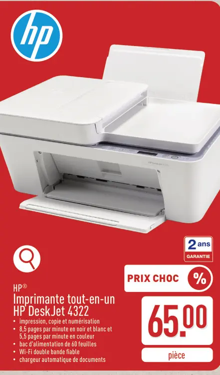 Offre: Imprimante tout-en-un HP DeskJet 4322