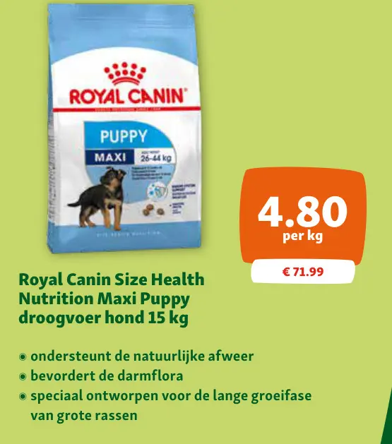 Promotie: Size Health Nutrition Maxi Puppy droogvoer hond