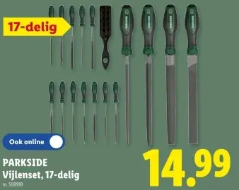 Promotie: Vijlenset 17-delig