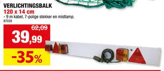 Promotie: Verlichtingsbalk