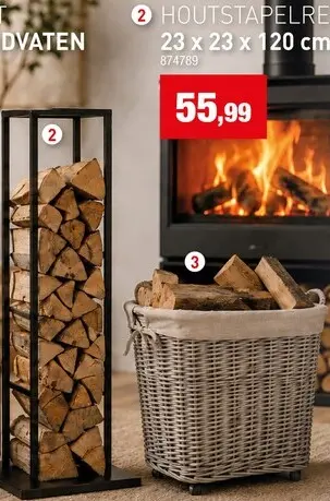 Promotie: Houtstapelrek