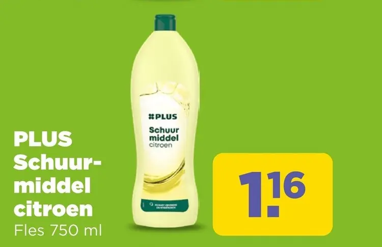 Aanbieding: PLUS schuurmiddel citroen
