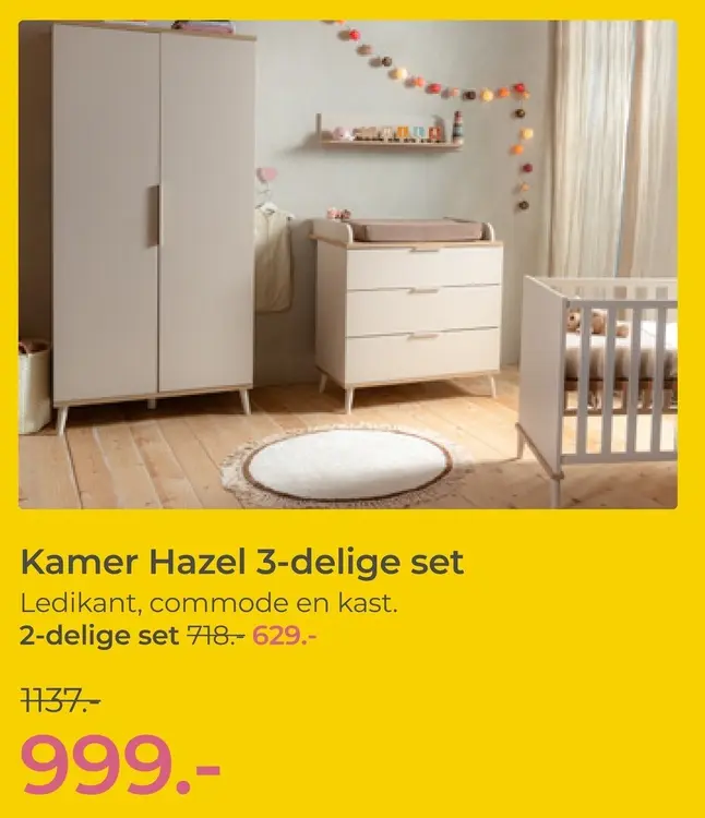 Aanbieding: Kamer Hazel 3-delige set