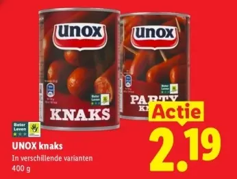 Aanbieding: UNOX knaks