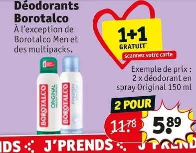 Offre: Déodorants