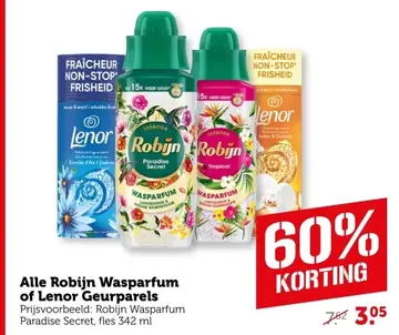Aanbieding: Robijn Wasparfum of Lenor Geurparels