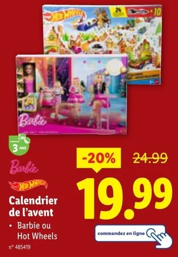 Offre: Calendrier de l'avent
