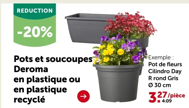 Offre: Pots et soucoupes