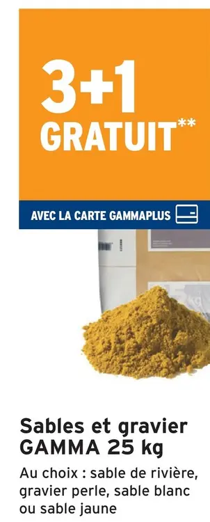 Offre: Sables et gravier