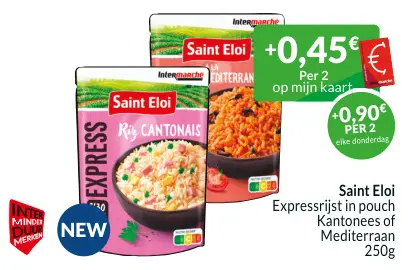 Promotie: Expressrijst in pouch Kantonees of Mediterraan